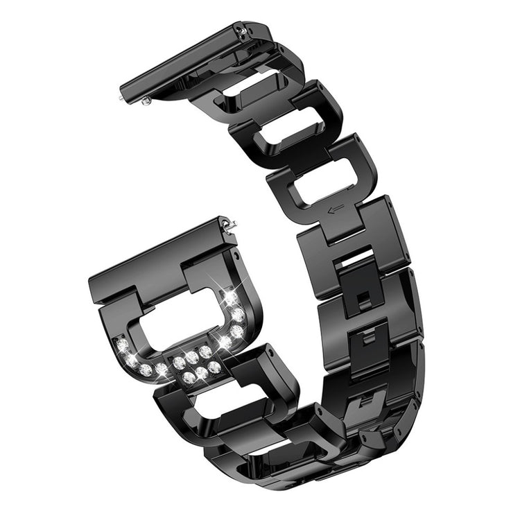 Mega cool Samsung Gear S3 Frontier Metal og Rhinsten Rem - Sort#serie_1