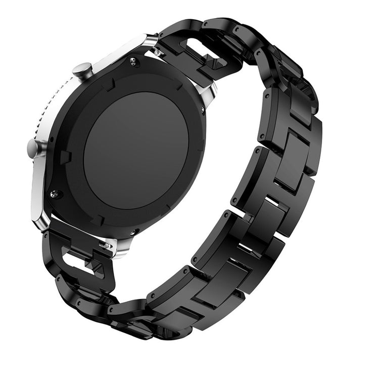 Mega cool Samsung Gear S3 Frontier Metal og Rhinsten Rem - Sort#serie_1