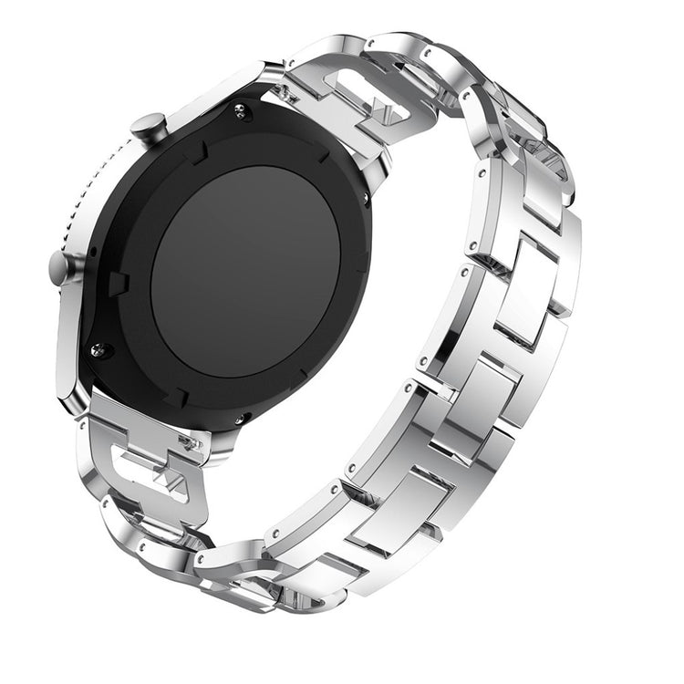 Mega cool Samsung Gear S3 Frontier Metal og Rhinsten Rem - Sølv#serie_2