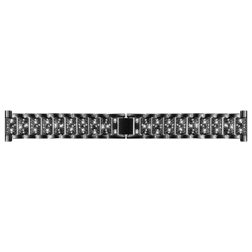 Vildt sejt Samsung Gear S3 Frontier Metal og Rhinsten Rem - Sort#serie_1