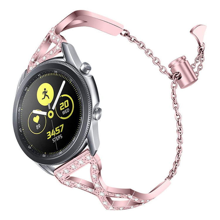  Samsung Gear S3 Frontier / Samsung Gear S3 Metal og Rhinsten Rem - Pink#serie_3