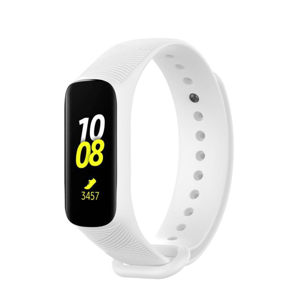 Mega holdbart Samsung Galaxy Fit-e Silikone Rem - Hvid#serie_2