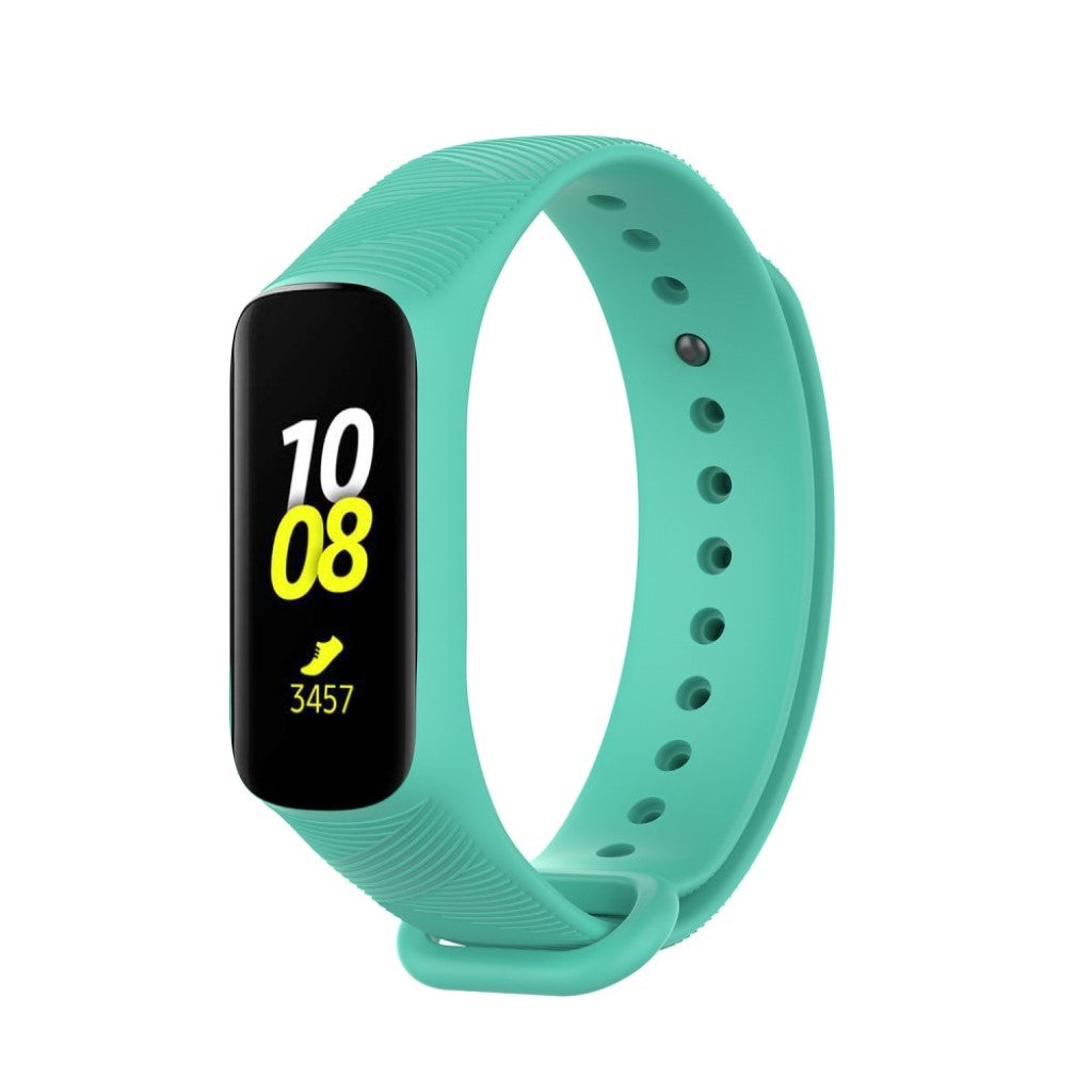 Mega holdbart Samsung Galaxy Fit-e Silikone Rem - Grøn#serie_7