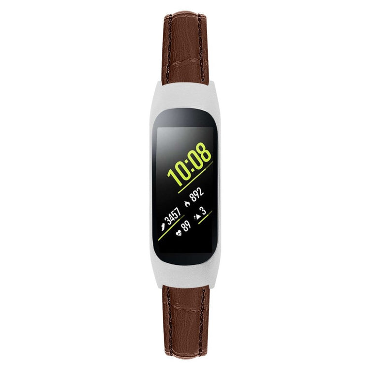 Mega slidstærk Samsung Galaxy Fit-e Ægte læder Rem - Brun#serie_6