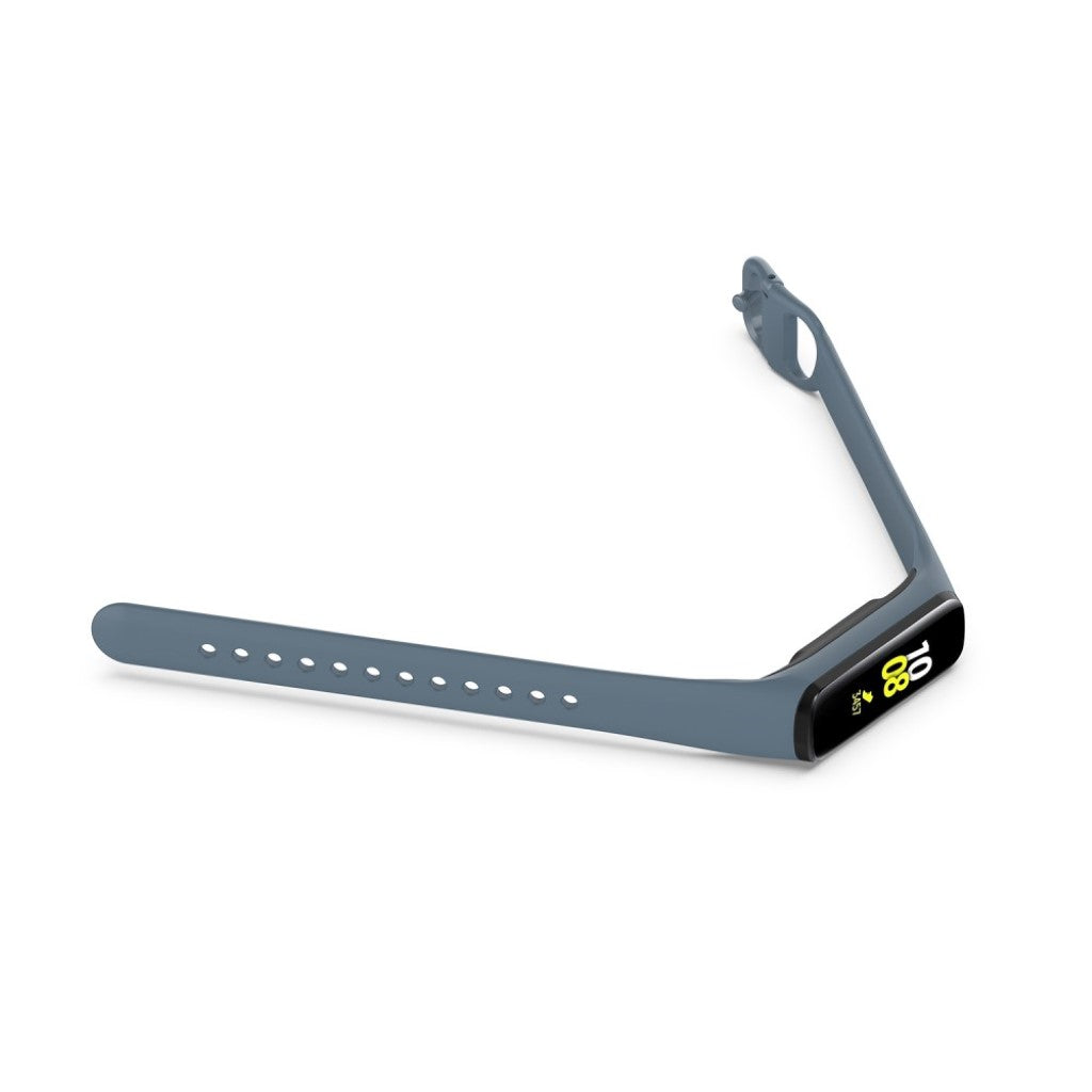 Mega fint Samsung Galaxy Fit-e Silikone Rem - Sølv#serie_3