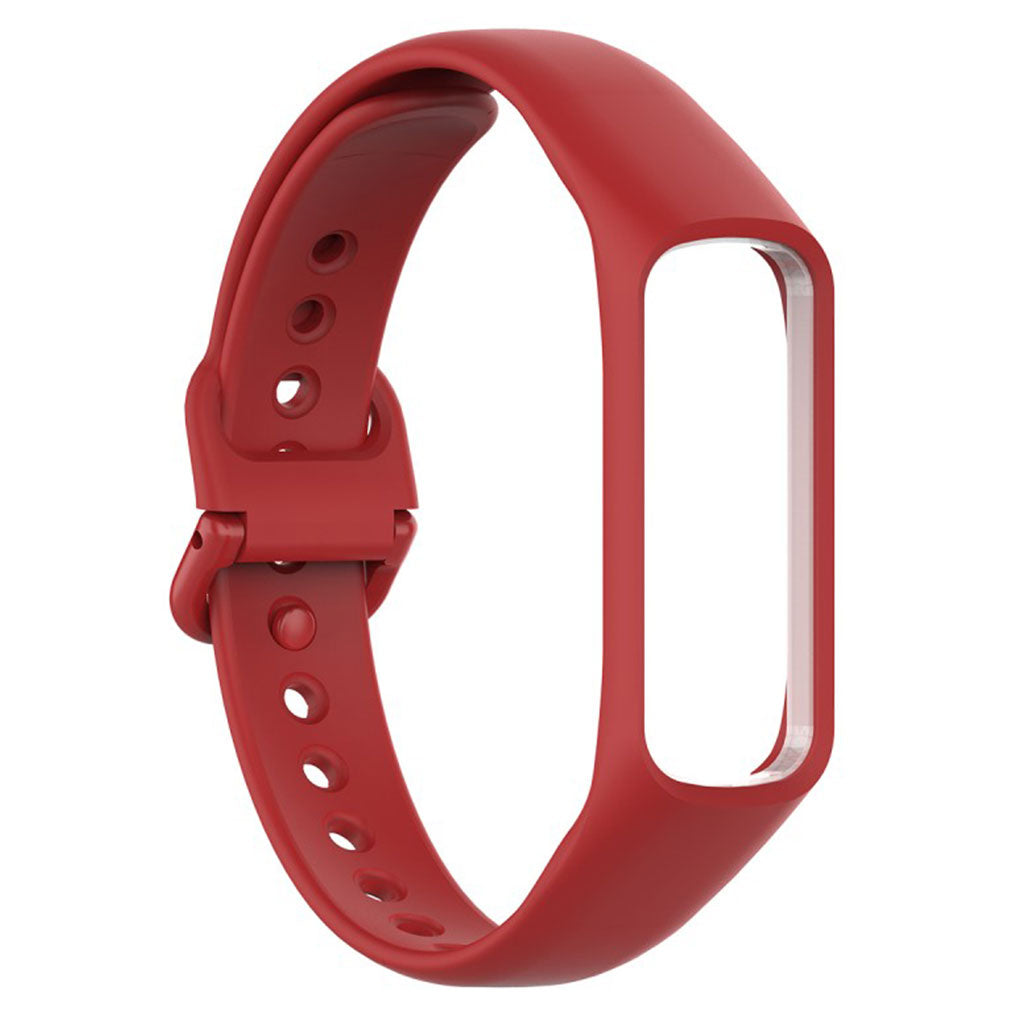 Mega fint Samsung Galaxy Fit-e Silikone Rem - Rød#serie_4