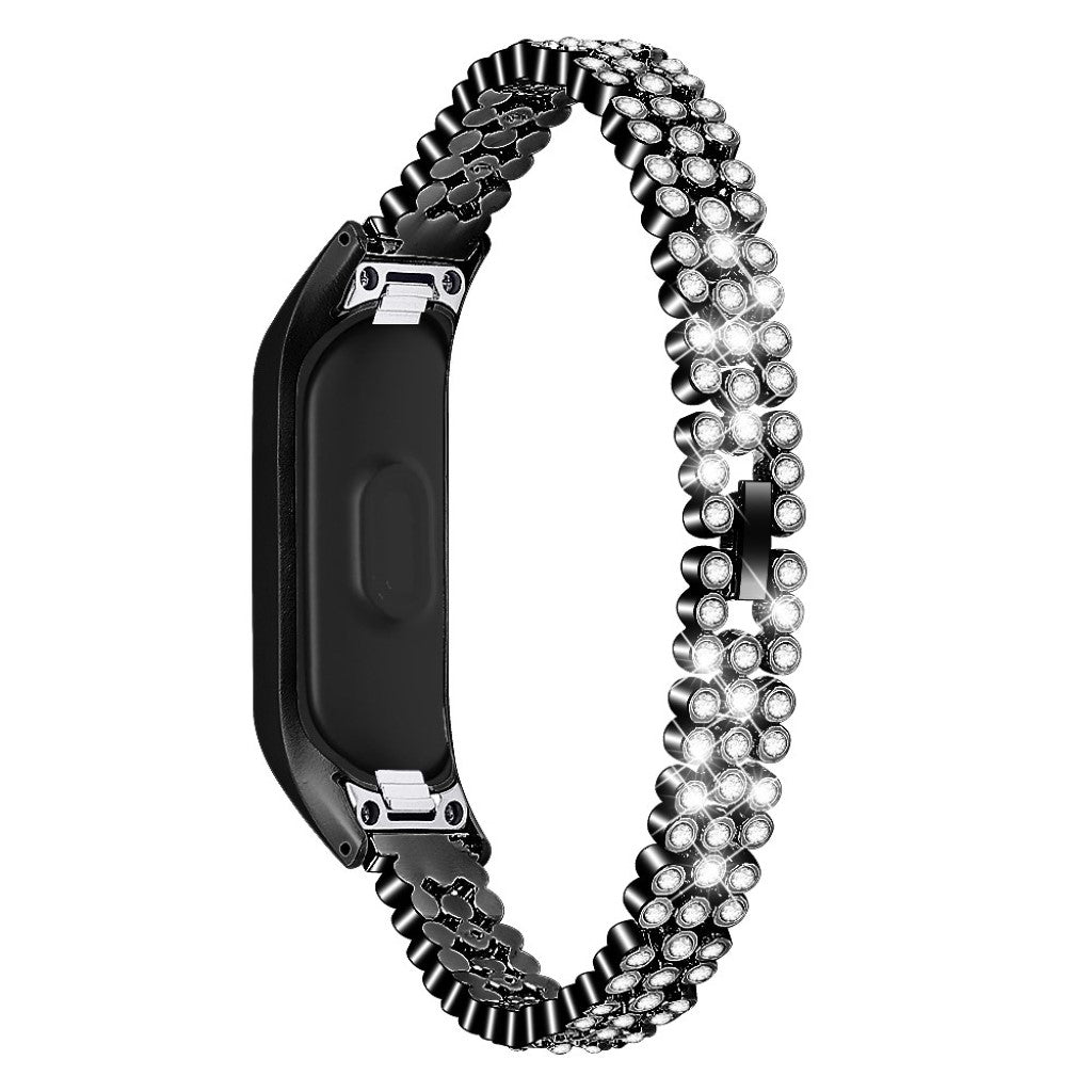 Rigtigt cool Samsung Galaxy Fit-e Metal og Rhinsten Rem - Sort#serie_1