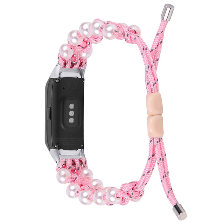 Mega pænt Samsung Galaxy Fit Rhinsten og Nylon Rem - Pink#serie_2