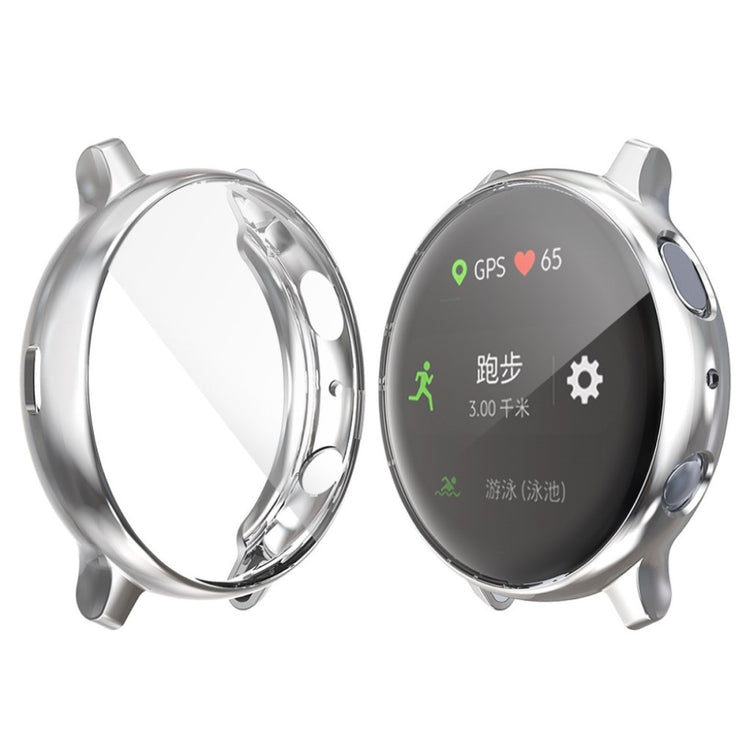 Super Pænt Samsung Galaxy Watch Active 2 - 40mm Silikone Cover - Sølv#serie_3