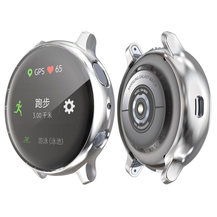 Super Pænt Samsung Galaxy Watch Active 2 - 40mm Silikone Cover - Sølv#serie_3