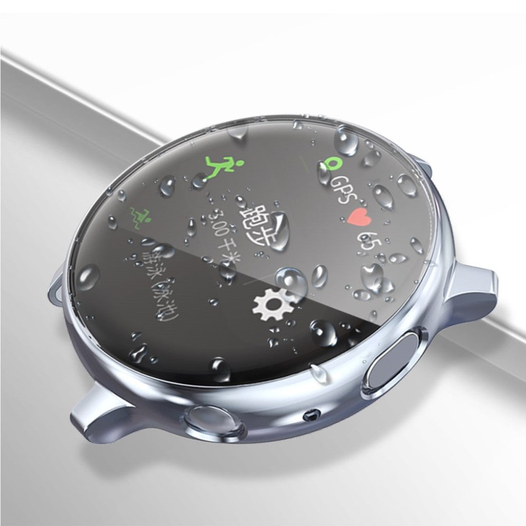 Super Pænt Samsung Galaxy Watch Active 2 - 40mm Silikone Cover - Sølv#serie_7