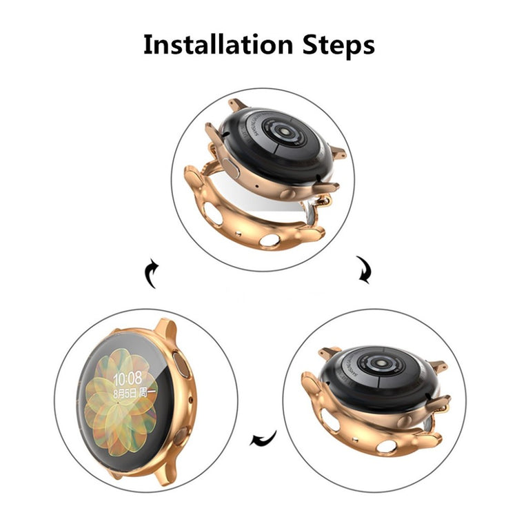 Meget Godt Samsung Galaxy Watch Active 2 - 40mm Silikone Cover - Guld#serie_4