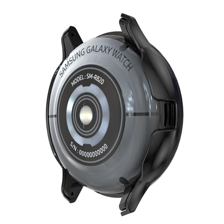 Samsung Galaxy Watch Active 2 - 40mm  Rhinsten og Silikone Bumper  - Sort#serie_1