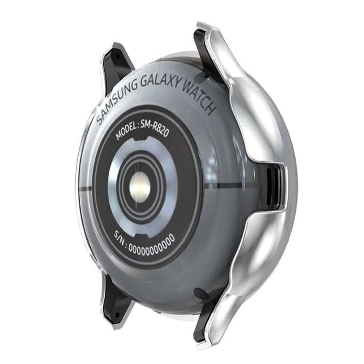 Samsung Galaxy Watch Active 2 - 40mm  Rhinsten og Silikone Bumper  - Sølv#serie_2