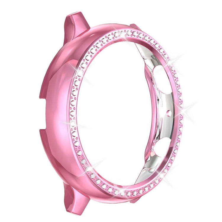 Samsung Galaxy Watch Active 2 - 40mm  Rhinsten og Silikone Bumper  - Pink#serie_4