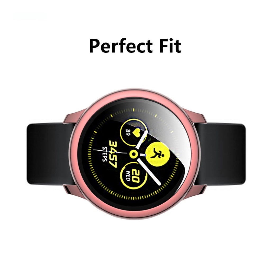 Mega Fed Samsung Galaxy Watch Active 2 - 40mm Silikone Cover - Pink#serie_2