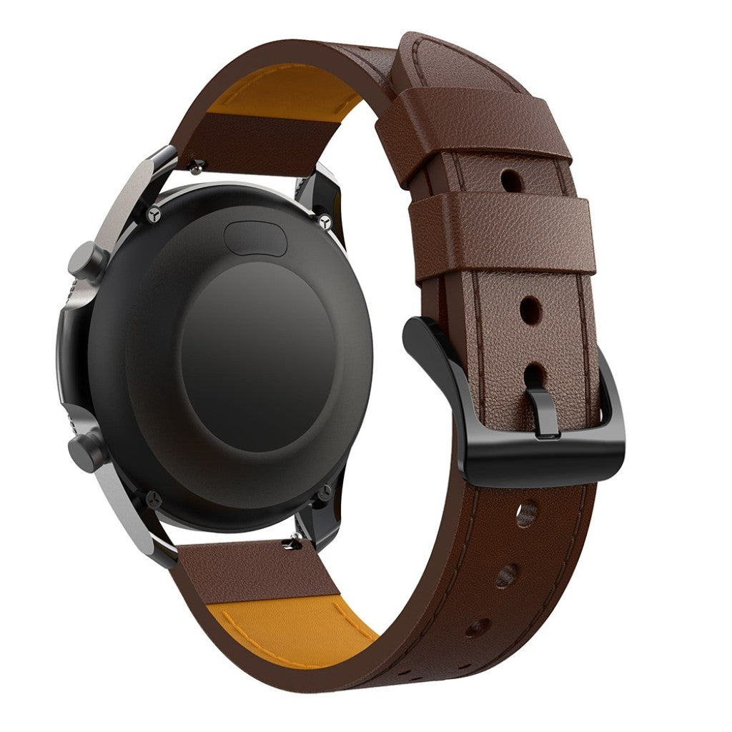Fantastisk Samsung Galaxy Watch 3 (45mm) Ægte læder Rem - Brun#serie_3