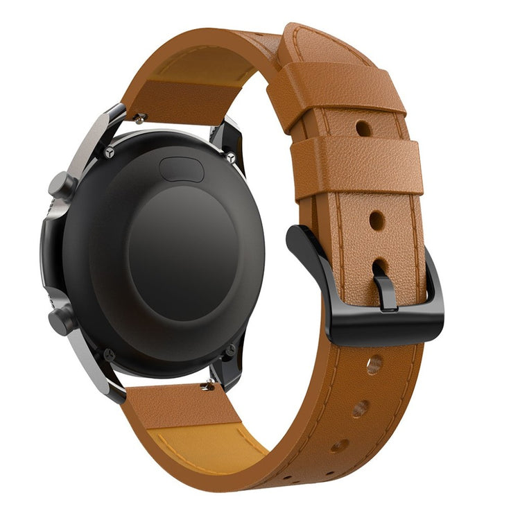 Fantastisk Samsung Galaxy Watch 3 (45mm) Ægte læder Rem - Brun#serie_5