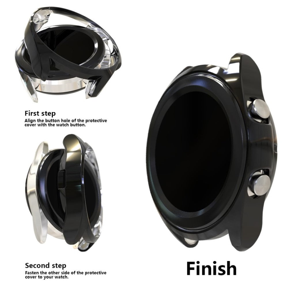 Fint Samsung Galaxy Watch 3 (45mm) Silikone Cover - Sort#serie_1