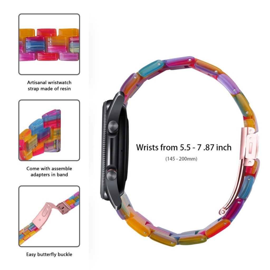 Helt vildt nydelig Samsung Galaxy Watch 3 (45mm)  Rem - Flerfarvet#serie_12