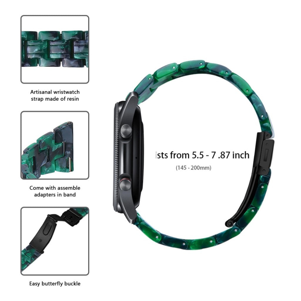Helt vildt nydelig Samsung Galaxy Watch 3 (45mm)  Rem - Grøn#serie_13