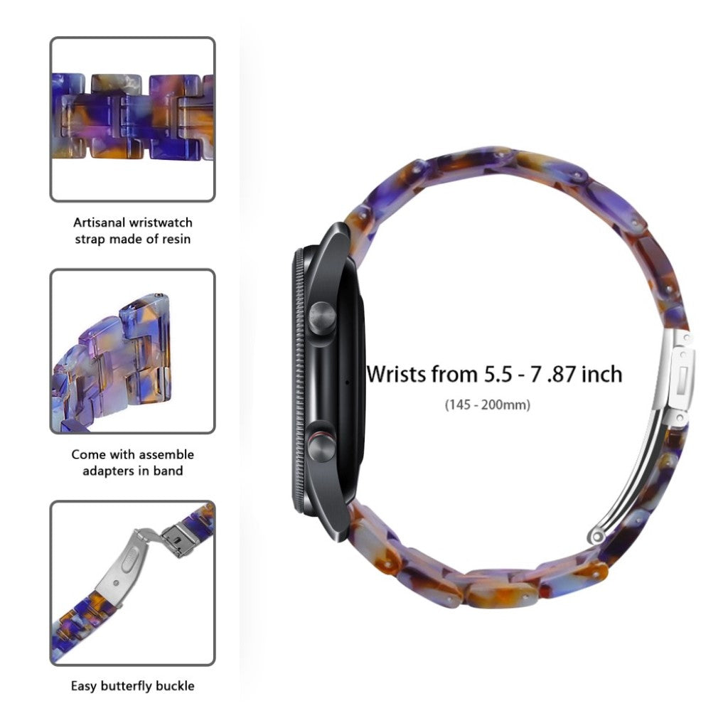 Helt vildt nydelig Samsung Galaxy Watch 3 (45mm)  Rem - Blå#serie_14