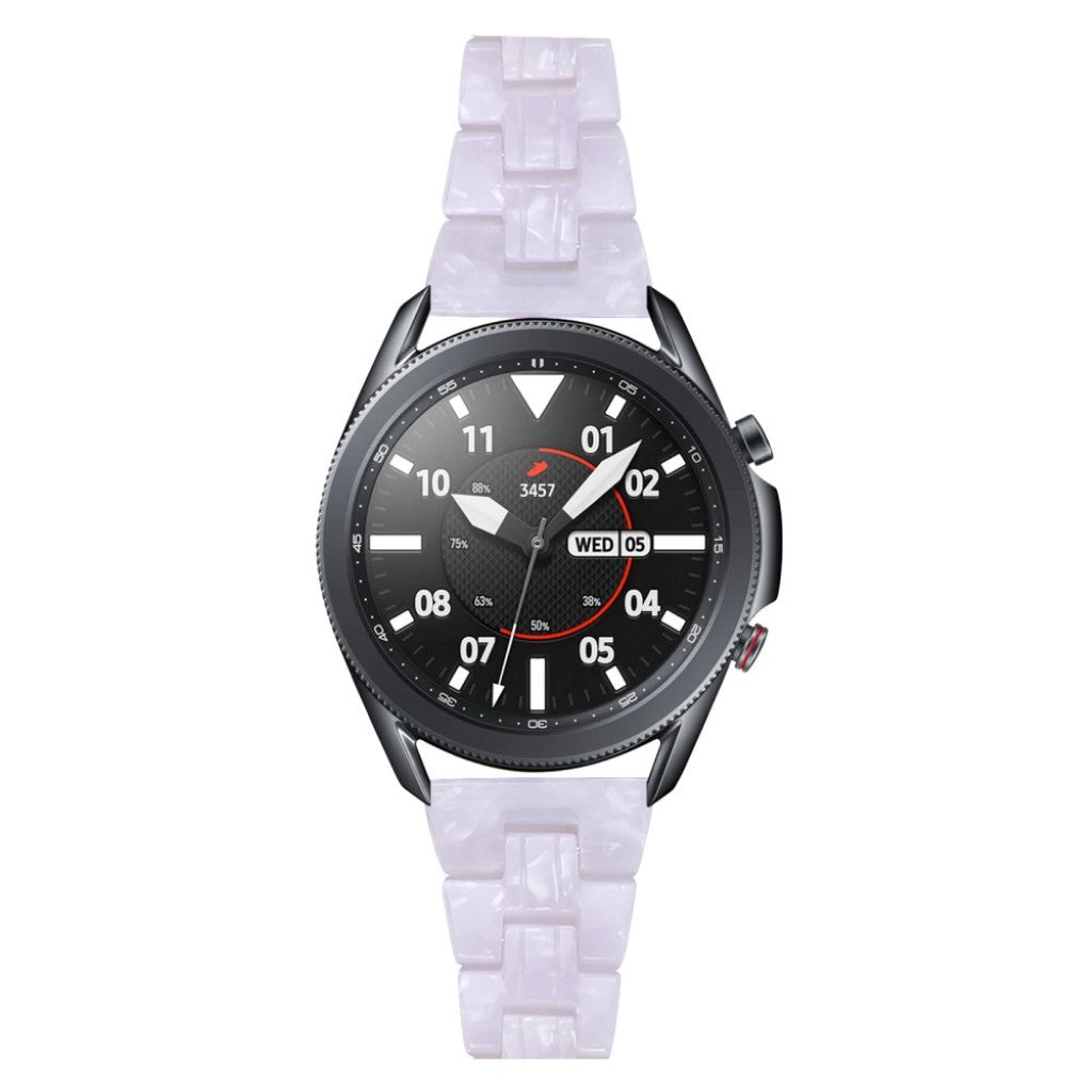 Helt vildt nydelig Samsung Galaxy Watch 3 (45mm)  Rem - Hvid#serie_4