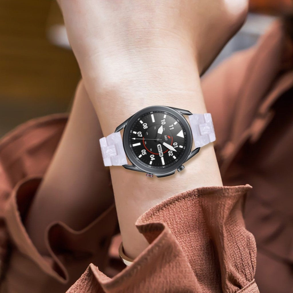 Helt vildt nydelig Samsung Galaxy Watch 3 (45mm)  Rem - Hvid#serie_4