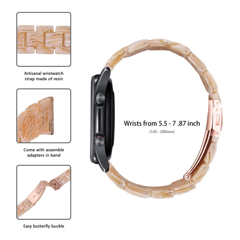Helt vildt nydelig Samsung Galaxy Watch 3 (45mm)  Rem - Guld#serie_7