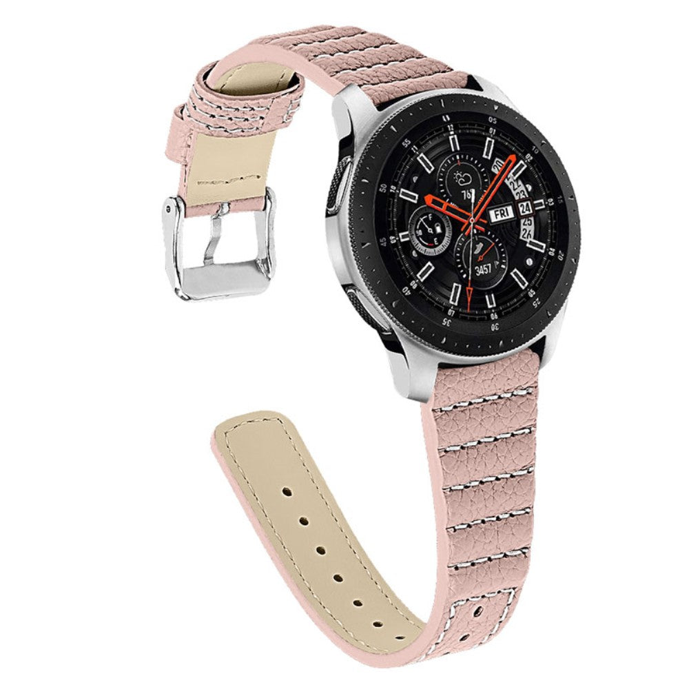 Samsung Galaxy Watch 3 (45mm) / Samsung Galaxy Watch (46mm) Ægte læder Rem - Pink#serie_5