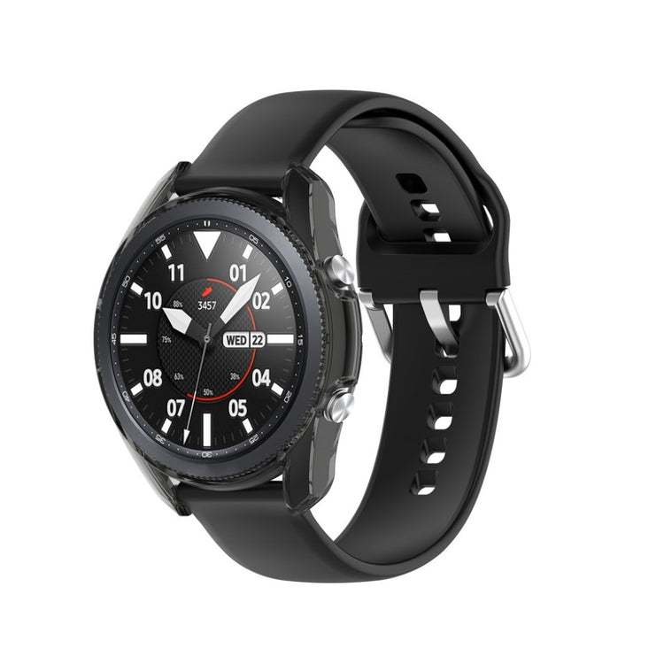 Fed Samsung Galaxy Watch 3 (41mm) Silikone Cover - Sort#serie_1
