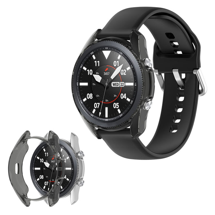 Fed Samsung Galaxy Watch 3 (41mm) Silikone Cover - Sort#serie_1
