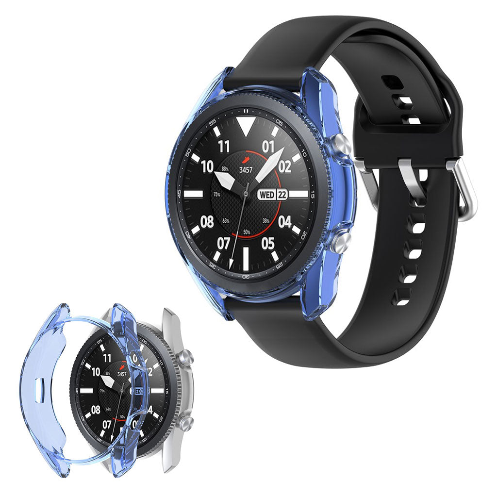 Fed Samsung Galaxy Watch 3 (41mm) Silikone Cover - Blå#serie_4