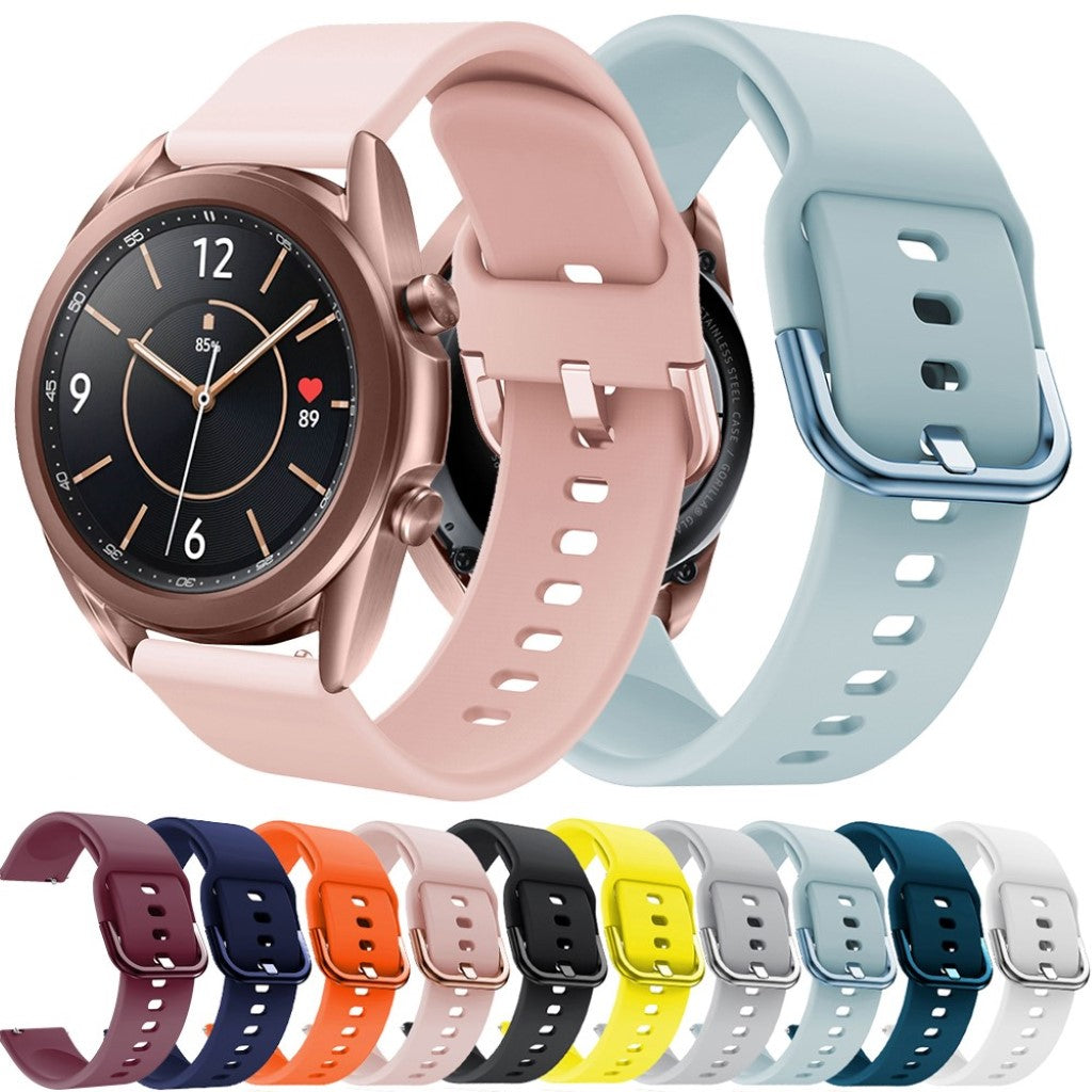 Helt vildt godt Samsung Galaxy Watch 3 (41mm) Silikone Rem - Sort#serie_1