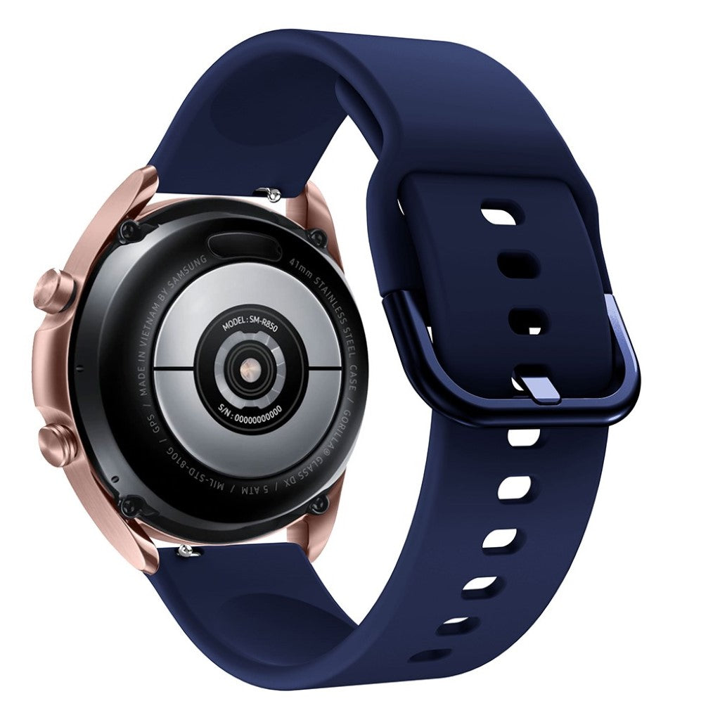 Helt vildt godt Samsung Galaxy Watch 3 (41mm) Silikone Rem - Blå#serie_10