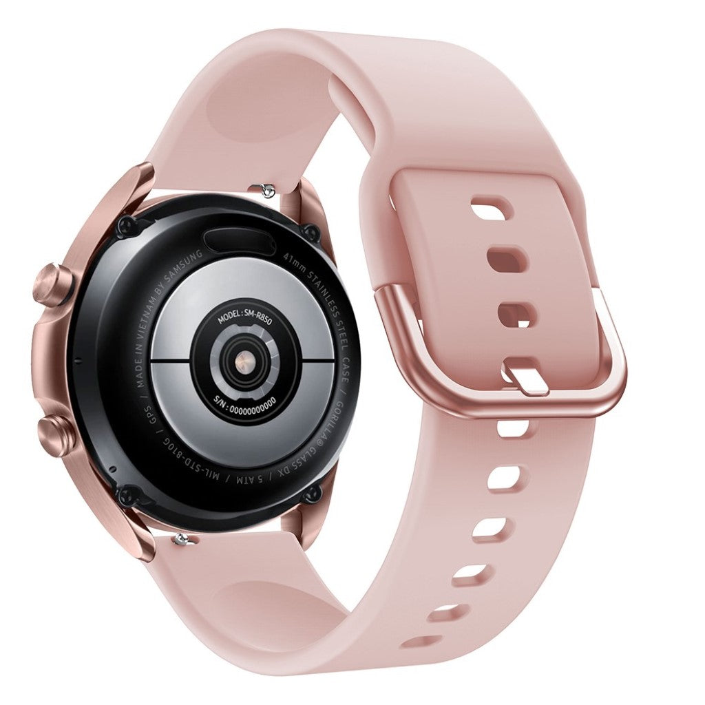 Helt vildt godt Samsung Galaxy Watch 3 (41mm) Silikone Rem - Pink#serie_4