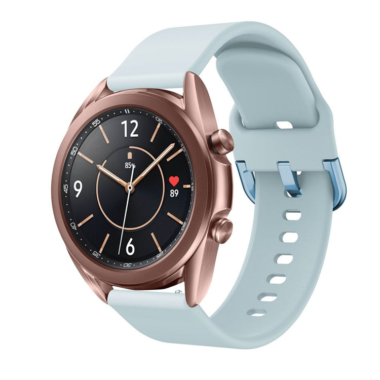 Helt vildt godt Samsung Galaxy Watch 3 (41mm) Silikone Rem - Blå#serie_8