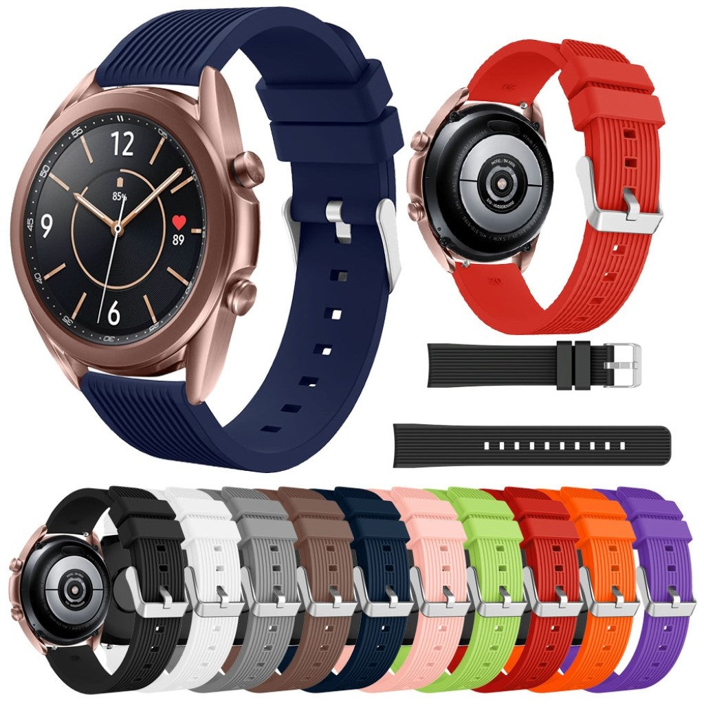 Rigtigt pænt Samsung Galaxy Watch 3 (41mm) Silikone Rem - Sort#serie_1