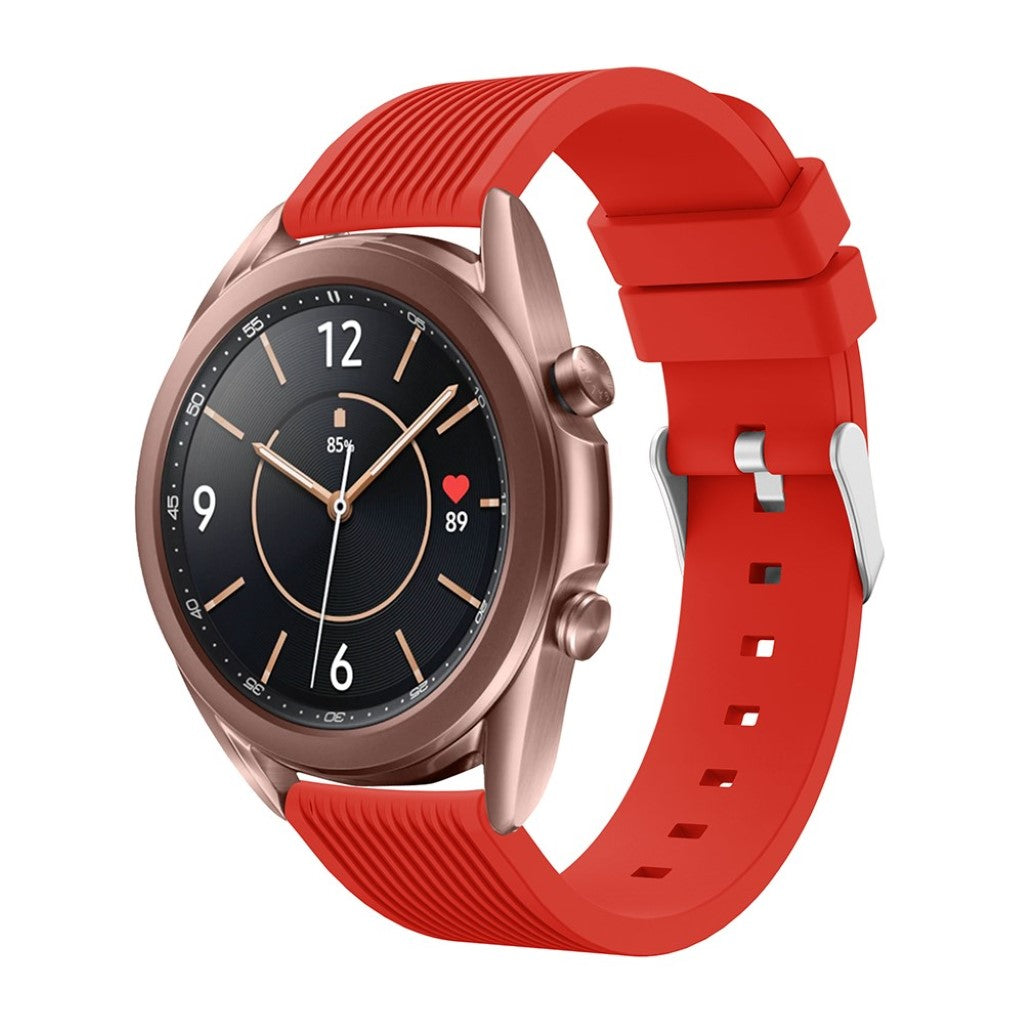 Rigtigt pænt Samsung Galaxy Watch 3 (41mm) Silikone Rem - Rød#serie_4