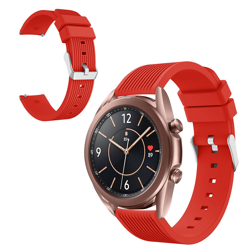 Rigtigt pænt Samsung Galaxy Watch 3 (41mm) Silikone Rem - Rød#serie_4