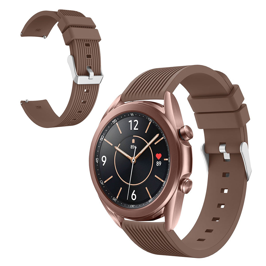 Rigtigt pænt Samsung Galaxy Watch 3 (41mm) Silikone Rem - Brun#serie_6