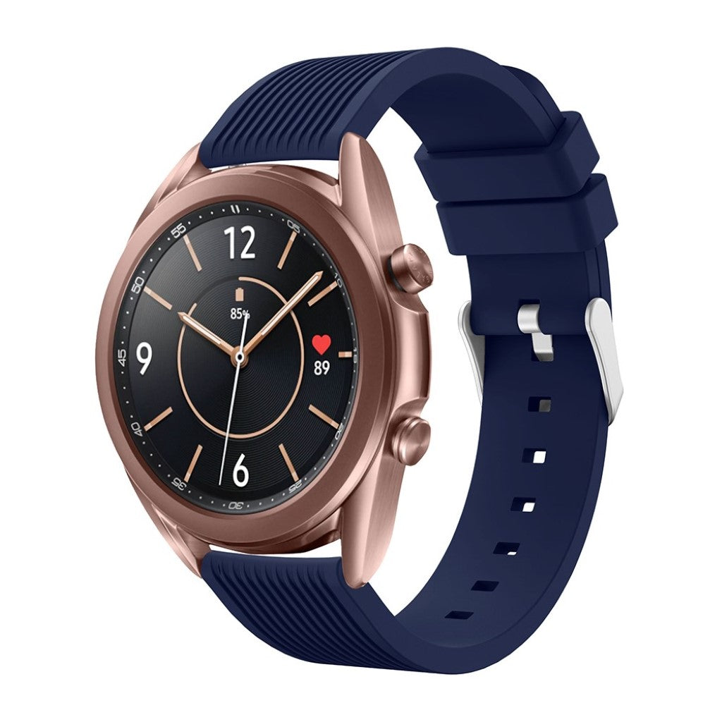 Rigtigt pænt Samsung Galaxy Watch 3 (41mm) Silikone Rem - Blå#serie_8