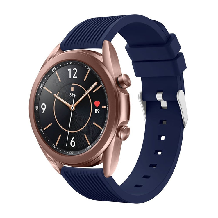 Rigtigt pænt Samsung Galaxy Watch 3 (41mm) Silikone Rem - Blå#serie_8
