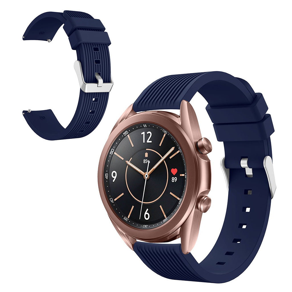Rigtigt pænt Samsung Galaxy Watch 3 (41mm) Silikone Rem - Blå#serie_8
