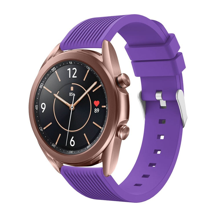 Rigtigt pænt Samsung Galaxy Watch 3 (41mm) Silikone Rem - Lilla#serie_9