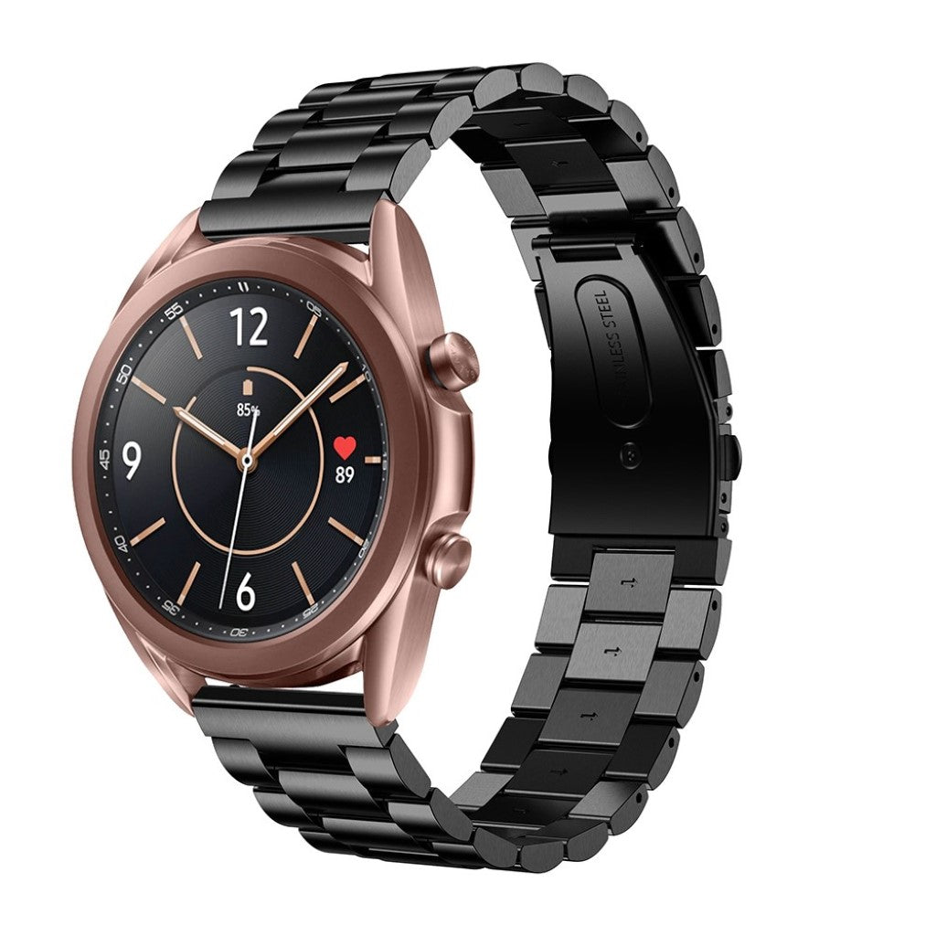 Helt vildt pænt Samsung Galaxy Watch 3 (41mm) Metal Rem - Sort#serie_8