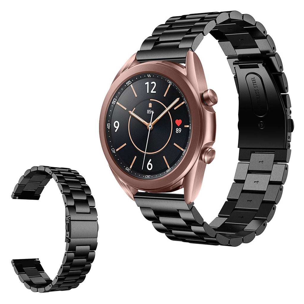Helt vildt pænt Samsung Galaxy Watch 3 (41mm) Metal Rem - Sort#serie_8