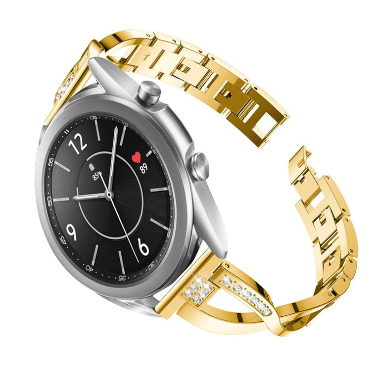 Yndigt Samsung Galaxy Watch 3 (41mm) Metal og Rhinsten Rem - Guld#serie_2