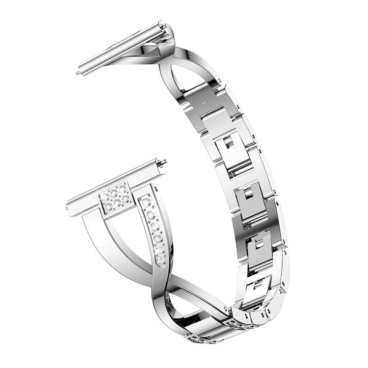 Yndigt Samsung Galaxy Watch 3 (41mm) Metal og Rhinsten Rem - Sølv#serie_5