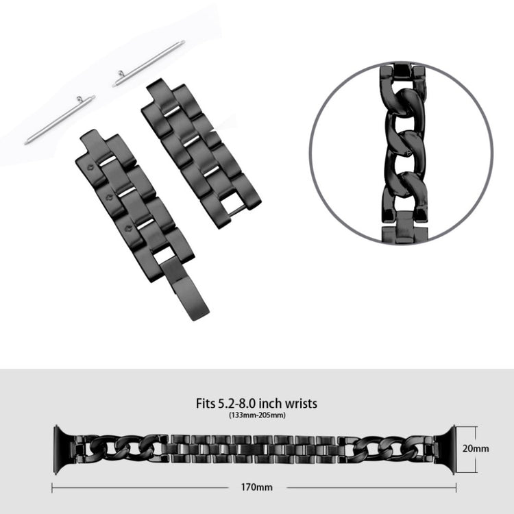 Fremragende Samsung Galaxy Watch 3 (41mm) Metal Rem - Sort#serie_1